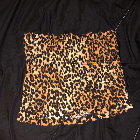 cheetah print tube top - Picture 1 of 2